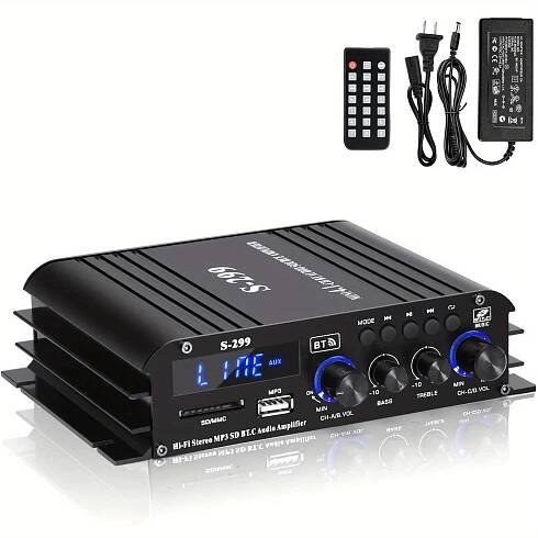 HiFi audio zesilovač, S-299 4.1 kanálů Bluetooth 5.0 Mini domácí