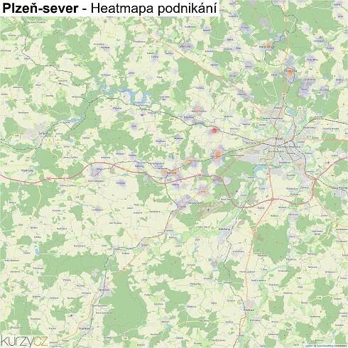 Plzeň-sever - mapy | Kurzy.cz