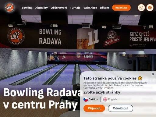 bowling praha, bowling radava, bowlingové turnaje, občerstvení, firemní akce praha