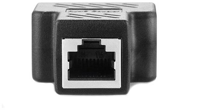 RJ45 Ethernet LAN síťový rozbočovač Y dvojitý adaptér 3portový spojovací konektor