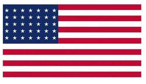 Vlajka USA 48 hvězd (1912-1969 )