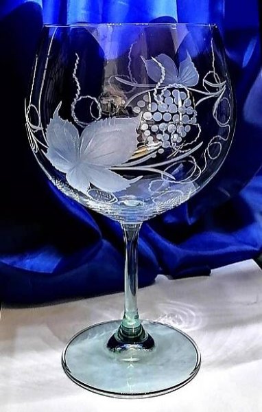 LsG-Crystal Skleničky na červené víno 4 barvy ručně broušené dekor Víno Mix 2777 820ml 4 Ks.