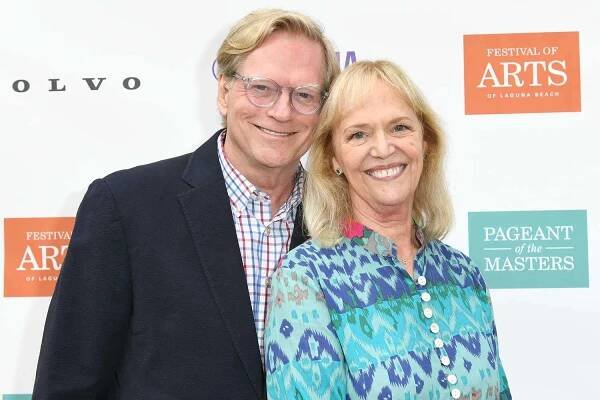Dean Butler and Katherine Cannon attend the 2021 Festival Of Arts Benefit Night Concert And Pageant on August 28, 2021 in Laguna Beach, California.