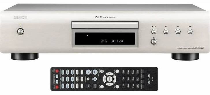 CD přehrávač Denon DCD-600NE stříbrná barva
