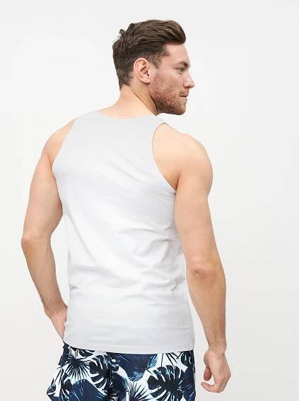 Jack & Jones Bílé pánské basic tílko Jack & Jones