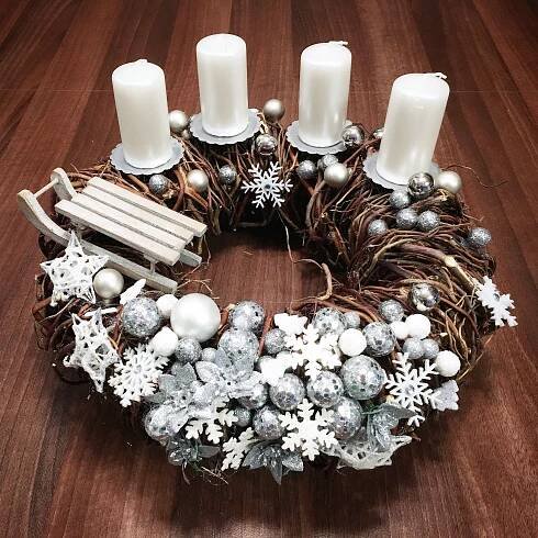 Výroba adventních věnců – Le Monde Fleuri