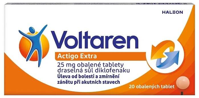 Voltaren ActiGo Extra 25 mg 20 tablet