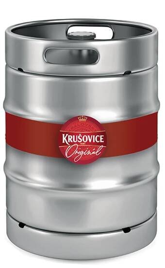 detail Pivo Krušovice desítka 10° 50l sud KEG