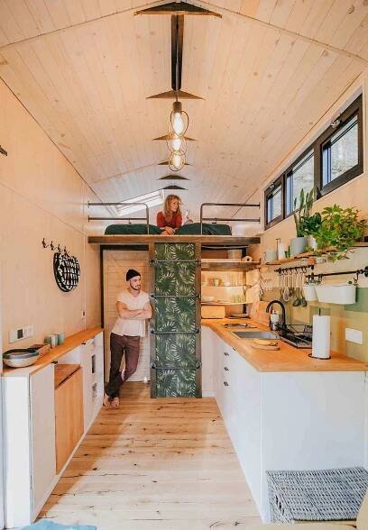 Projekt Datscha modern tiny house kitchen