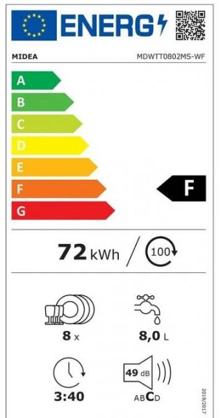 Midea MDWTT0802MS-WF