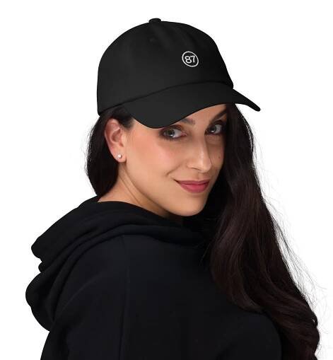SUB 420 Black And Kelly Green Dad Hat - Image 4