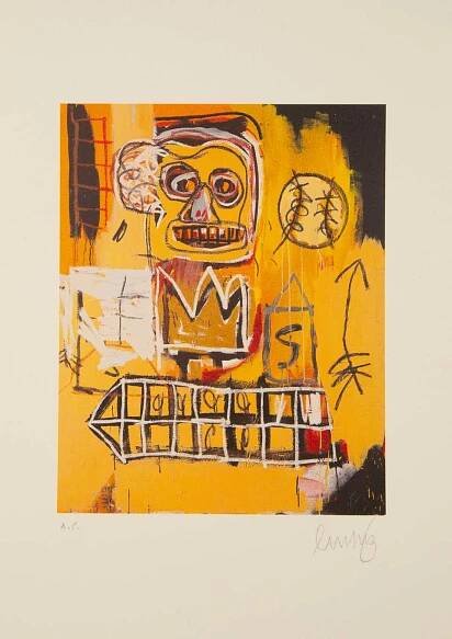 Jean-Michel Basquiat - Jean-Michel Basquiat ( American, 1960 - 1988 ) "Untitled" A.P. Lithograph