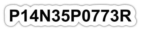 Planespotter 1337 LEET (black-arial) - Sticker