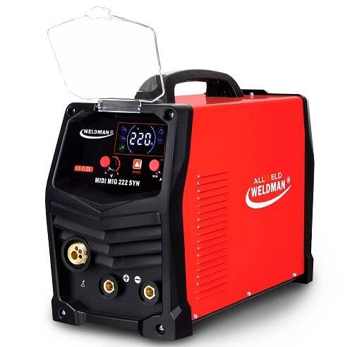 MIGOMAT WELDMAN MIDI MIG 222 SYN MMA TIG ALU FLUX IGBT SVAŘOVAČKA 230V 220A Kód výrobce IDEAL PRAKTIK MIG 200 PULSE