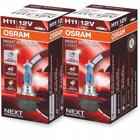 OSRAM Žárovky H11 Night Breaker Laser +150%