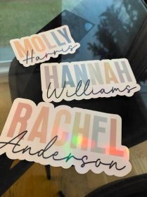 Personalized name sticker, Custom name sticker, Colorful name sticker, Water bottle sticker, Tumbler sticker, FREE SHIPPING!