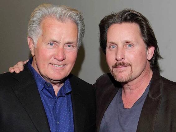Martin Sheen and Emilio Estevez attend "The Way" Screening And Reception at the Landmark Theater on November 30, 2011 in Los Angeles, California