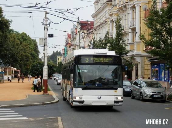 Na kukačku: Trolejbusy v Mariánských Lázních