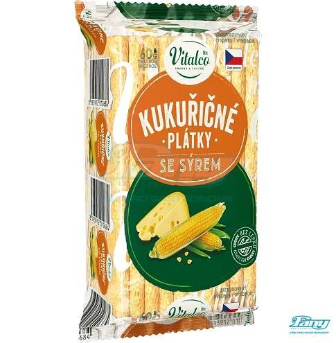 PLÁTKY KUKUŘIČNÉ SE SÝREM 60g VITALCO