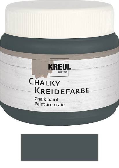 Kreul Křídová barva CHALKY PAINT 150 ml vulkanická šedá