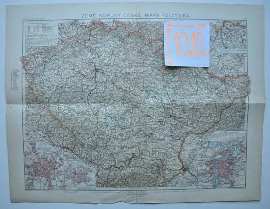 ZEMĚ KORUNY ČESKÉ - TĚŠÍNSKO - MAPA