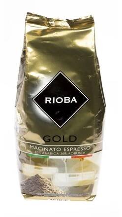 RIOBA Gold 80% Arabica mletá káva 1 kg - Standardní, Mletá, Káva, Čaj, káva, kakao, Trvanlivé