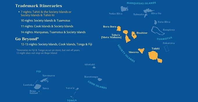 tahiti cruises map