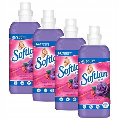 Softlan Passion Rose tekutá aviváž 4x650 ml