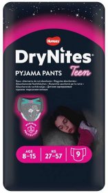 Huggies DryNites Girl Teen 8-15 let 27-57 kg absorpční kalhotky 9 ks