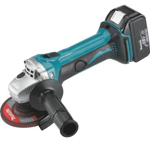 Makita DGA452RTJ Aku úhlová bruska 115mm Li-ion LXT 18V/5,0Ah,Makpac
