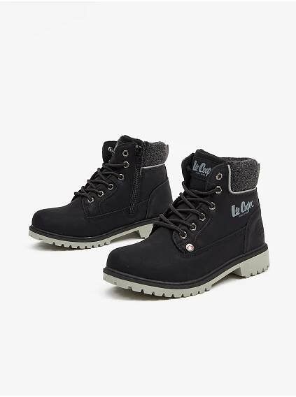 Lee Cooper Černé holčičí kotníkové boty Lee Cooper
