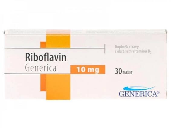 Generica Riboflavin 30 tbl. od 47 Kč