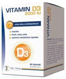 Vitamin D3 2000 IU Da Vinci Pharma 60 tobolek