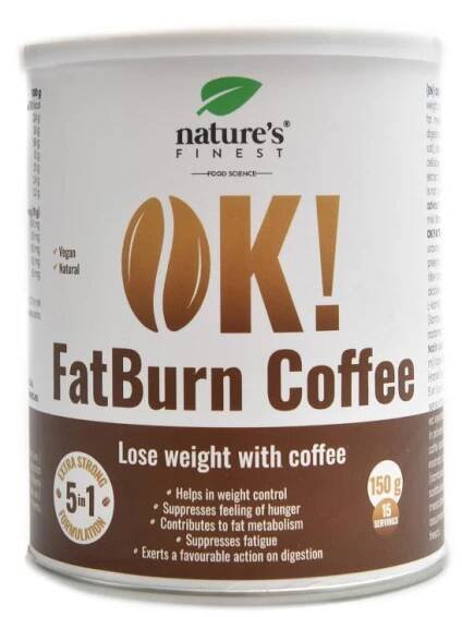 NaturesFinest OK! Fat Burn Coffee 150g | NAMAKANEJ.cz