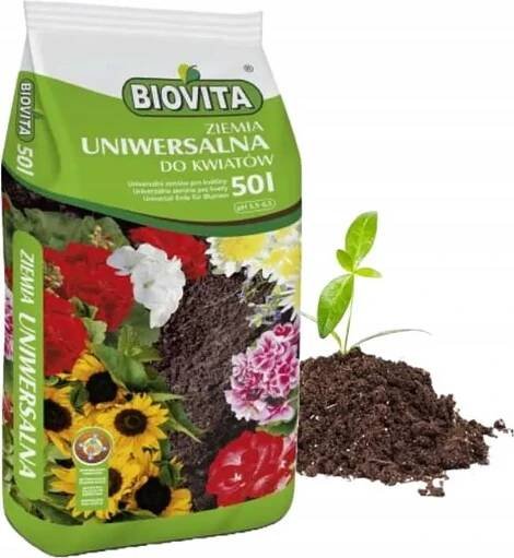 Univerzální zemina pro květiny zahradní substrát 50l Obrázek produktu 