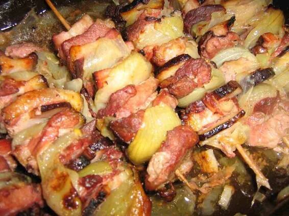 Recept: Recept Pečené ražniči