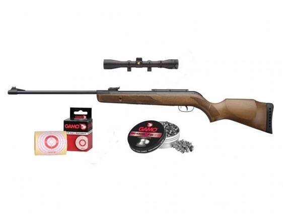 Vzduchová puška Gamo, Mod.: Hunter 440 AS, Ráže:.177"/ 4,5mm, dřevěná pažba