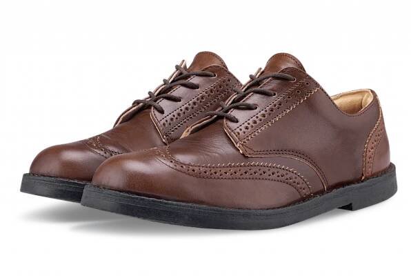 Brogue Low Dark Brown Black