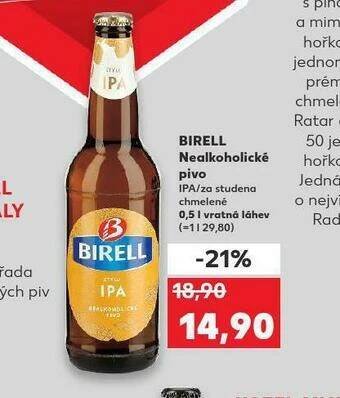 Kaufland Pivo birell nealko nabídka