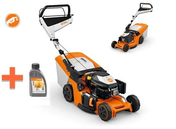 STIHL RM 448.3 T-benzínová kosačka s pohonom + 0,6 l motor.olej
