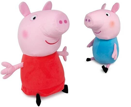 PRASÁTKO PEPPA A GEORGE PLYŠÁK 50CM