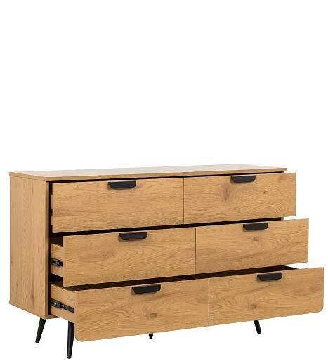 komoda z szufladami radis 120 cm (CD01), dziki dąb