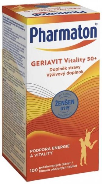 Pharmaton Geriavit Vitality 50+ 100 tablet