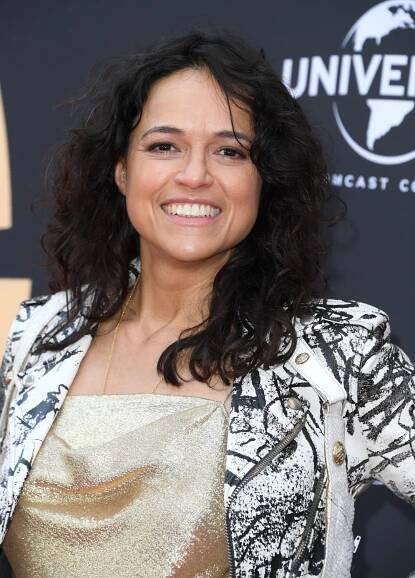 UNIVERSAL CITY, CALIFORNIA - MAY 20: Michelle Rodriguez arrives at the Charlize Theron Africa Outreach Project 2023 Block Party at Universal Studios Backlot on May 20, 2023 in Universal City, California. (Photo by Steve Granitz/FilmMagic)