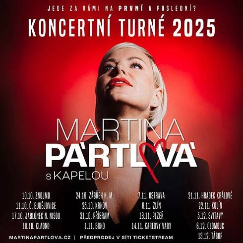 Detail akce: Martina Pártlová, Kulturní dům Zábřeh, Zábřeh