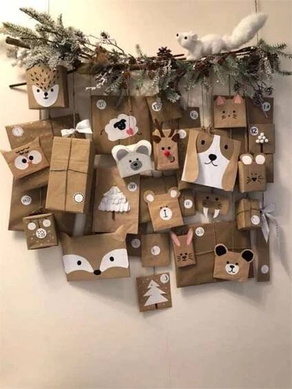 Adventní kalendář Pinterest