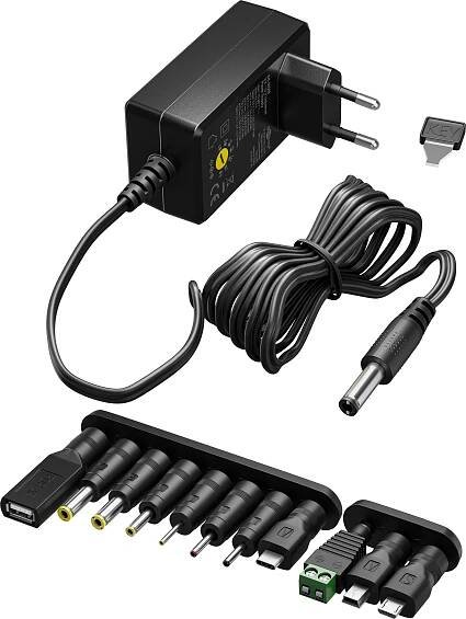 Goobay Univerzální napájecí adaptér 230V 3-12V stejnosměrný 1500 mA