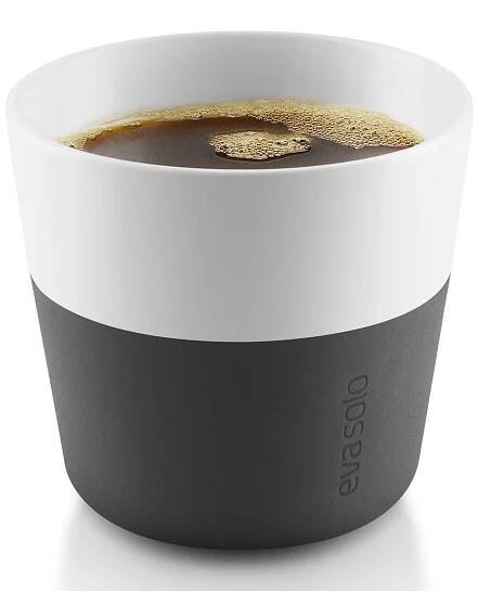 Termohrnek 230 ml, sada 2 ks, na kávu Lungo, karbonově černá, Eva Solo