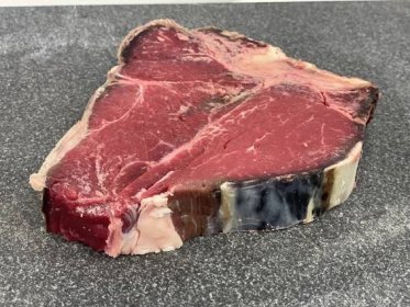 BIO vyzrálý hovězí T-bone steak 1 kg