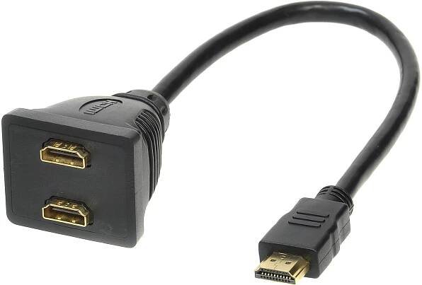 ROLINE HDMI M --> 2x HDMI F, zlacené konektory